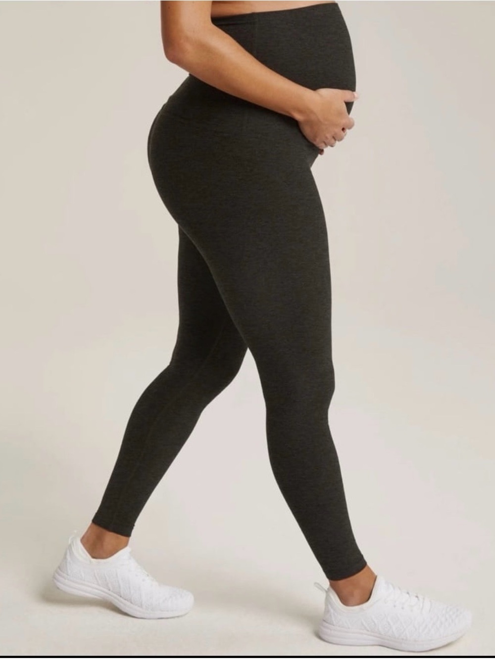 Beyond Yoga Black High-Rise Maternity Leggings